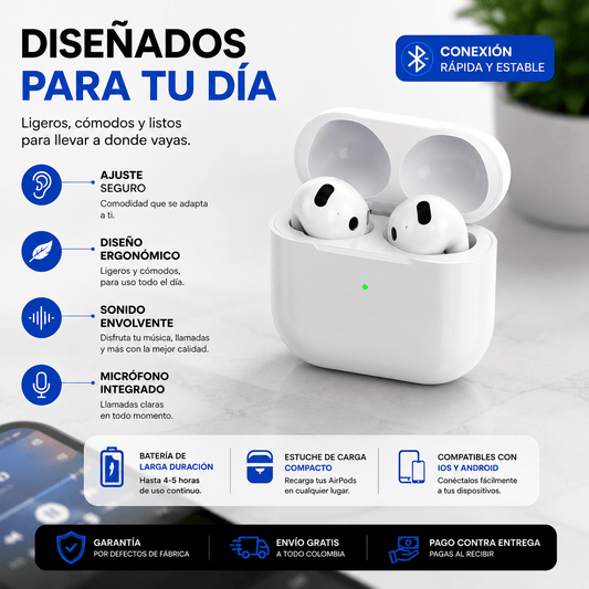 Audífonos Genéricos Serie 4 1.1 Bluetooth | Sonido Inalámbrico y Portátil - INSTALL - STOREINSTALL - STORE