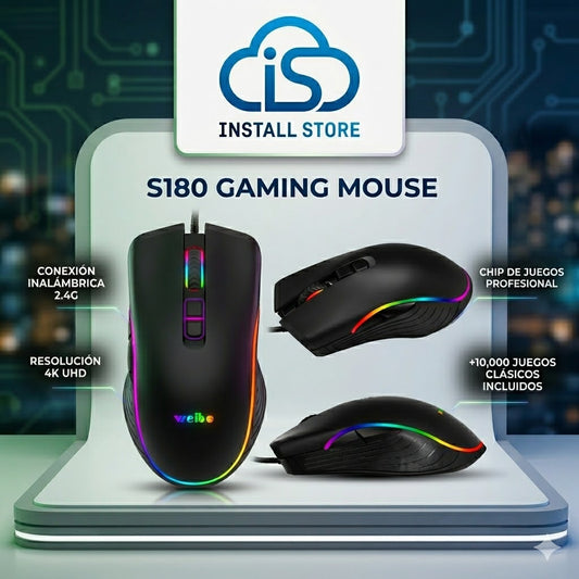 Mouse Gamer S180 - INSTALL - STORE