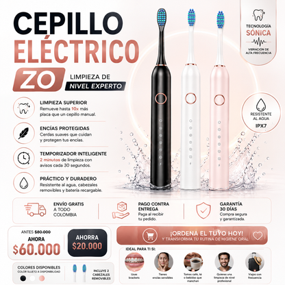 Cepillo de Dientes Eléctrico Zo