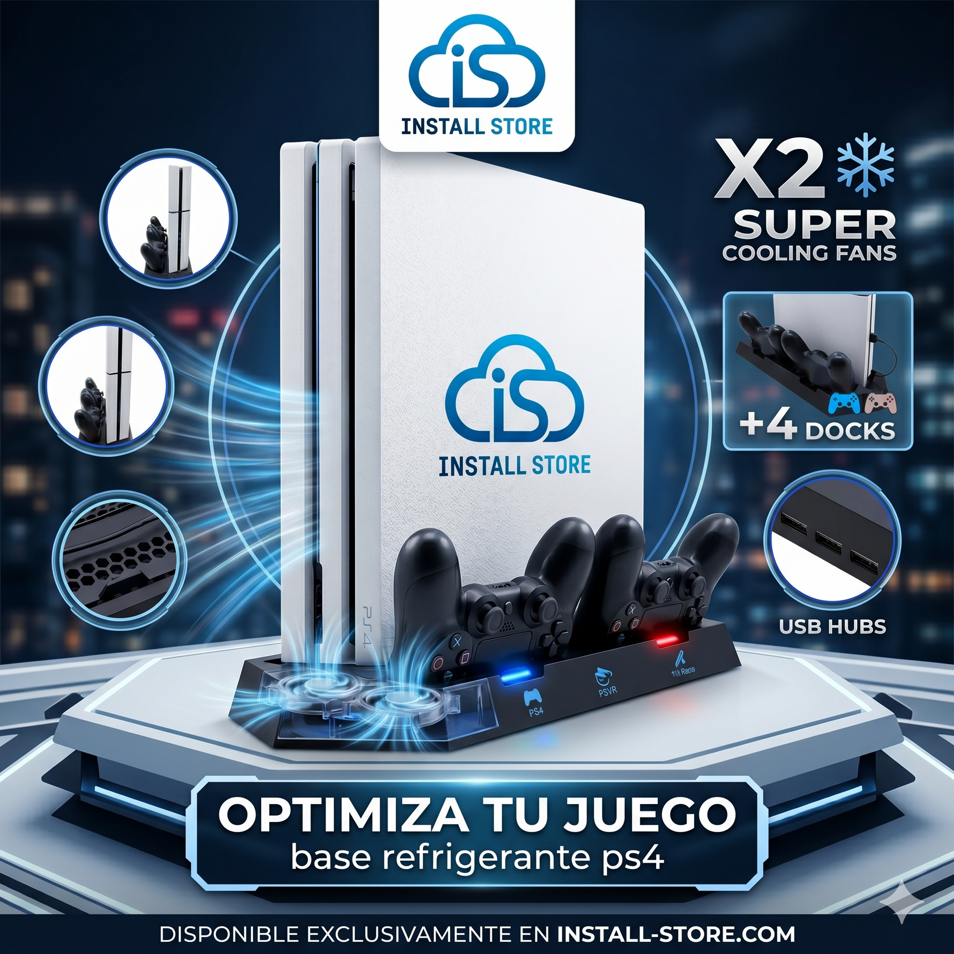 Base Refrigerante PS4 - INSTALL - STORE
