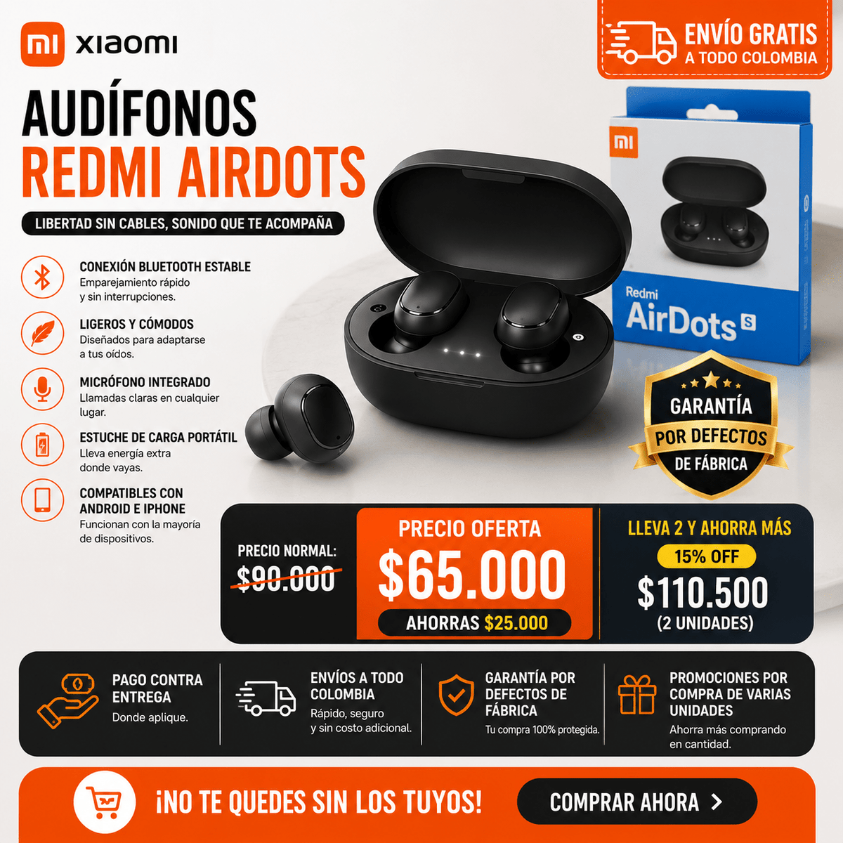 Airdots Redmi bluetooth sin pantalla - INSTALL - STOREINSTALL - STORE