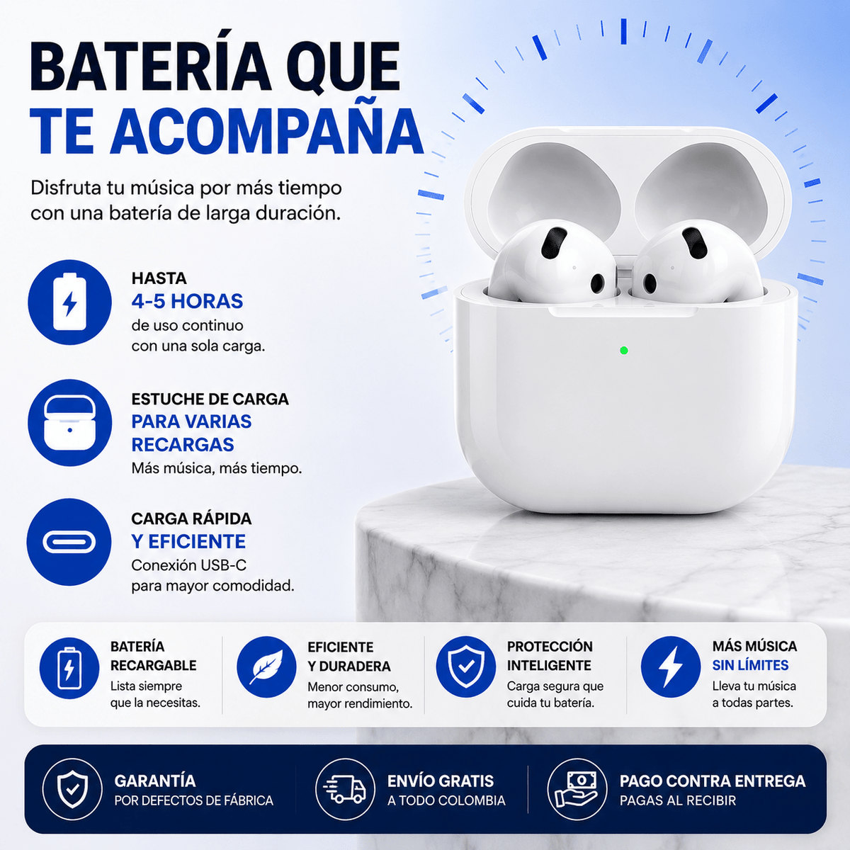 Audífonos Genéricos Serie 4 1.1 Bluetooth | Sonido Inalámbrico y Portátil - INSTALL - STOREINSTALL - STORE