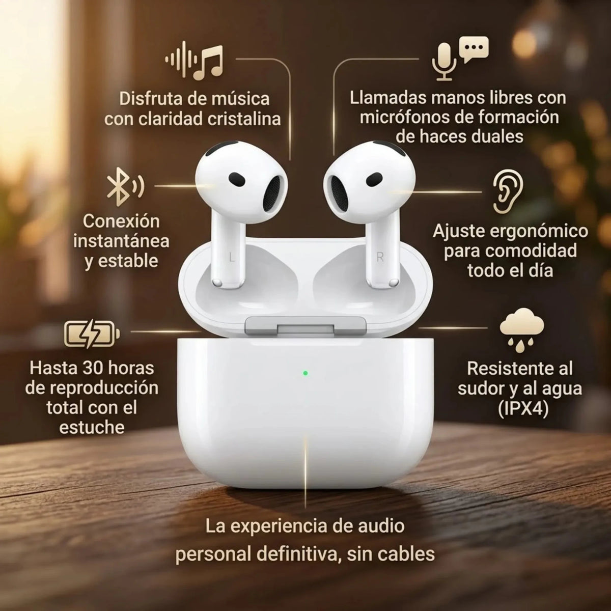 Audífonos Genéricos Serie 4 1.1 Bluetooth | Sonido Inalámbrico y Portátil - INSTALL - STOREINSTALL - STORE