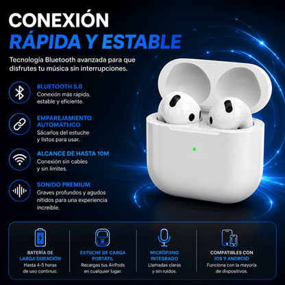 Audífonos Genéricos Serie 4 1.1 Bluetooth | Sonido Inalámbrico y Portátil - INSTALL - STOREINSTALL - STORE
