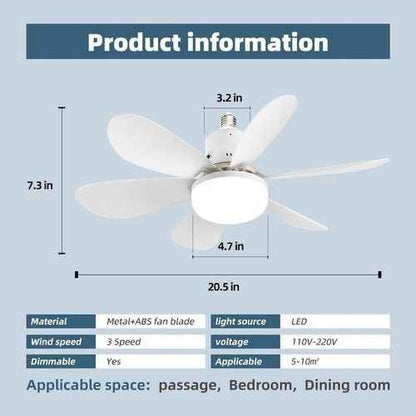 Bombillo Ventilador con control Aspas B - INSTALL - STOREINSTALL - STORE