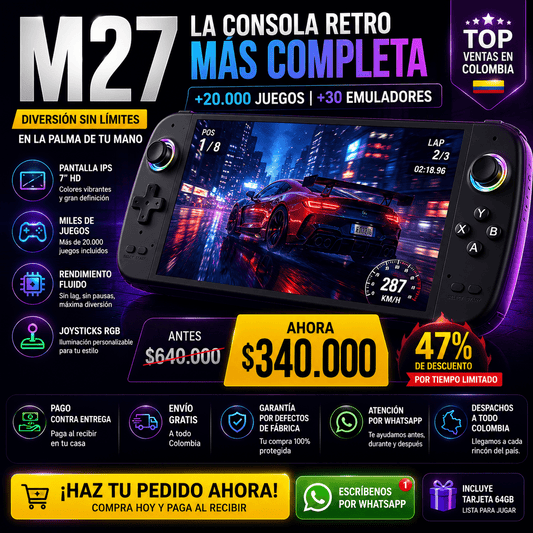 Consola Portátil Retro M27 64Gb - INSTALL - STOREINSTALL - STORE