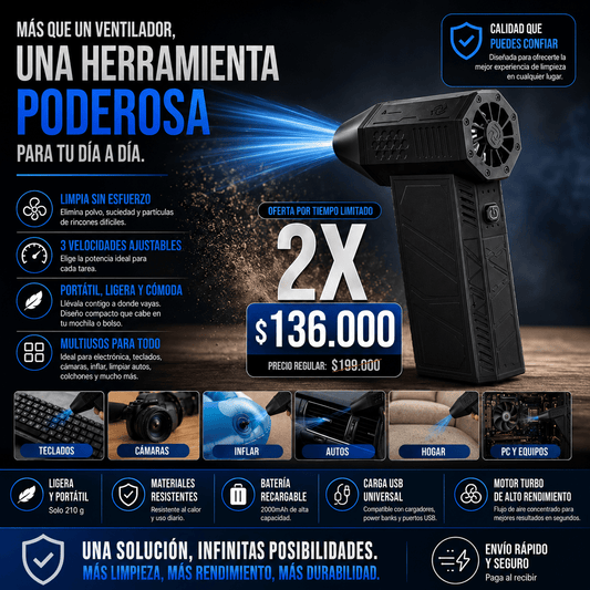 Mini Sopladora Pro recargable - INSTALL - STOREINSTALL - STORE