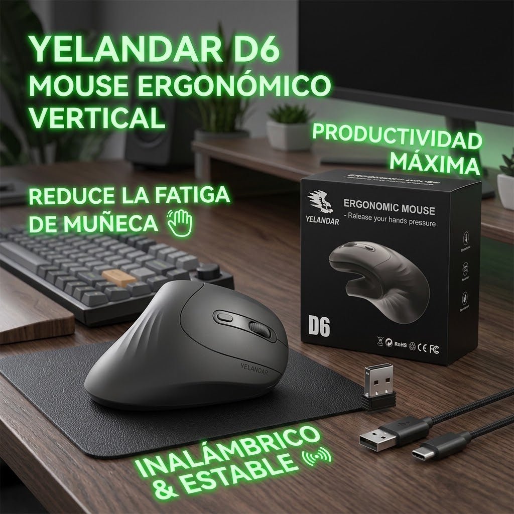 Mouse Vertical - YELANDAR D6 - INSTALL - STOREINSTALL - STORE