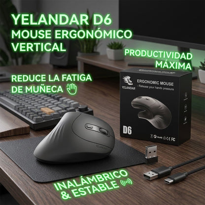Mouse Vertical - YELANDAR D6 - INSTALL - STOREINSTALL - STORE