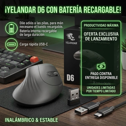 Mouse Vertical - YELANDAR D6 - INSTALL - STOREINSTALL - STORE