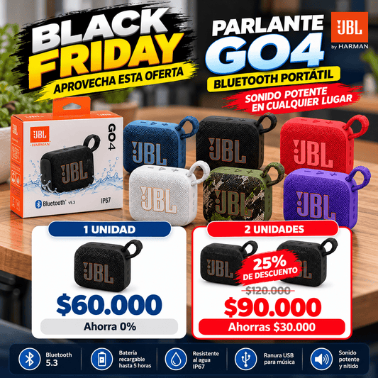 Parlante GO4 Bluetooth Portátil | Sonido Potente - INSTALL - STOREINSTALL - STORE