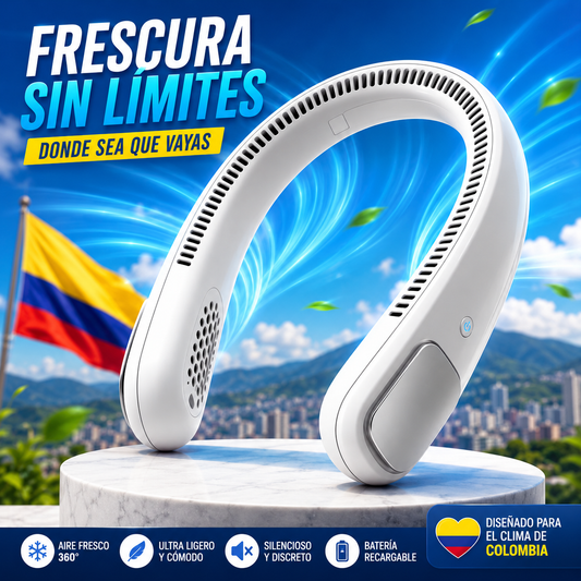 Ventilador de Cuello Personal Recargable | Mantente Fresco en Cualquier Lugar | Envío Gratis Colombia - INSTALL - STOREINSTALL - STORE